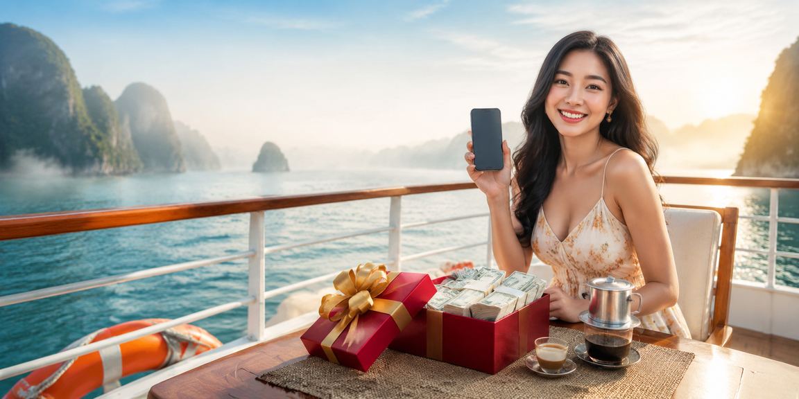 Vịnh Hạ Long minh họa trải nghiệm mobile bản địa dành cho người dùng th9
